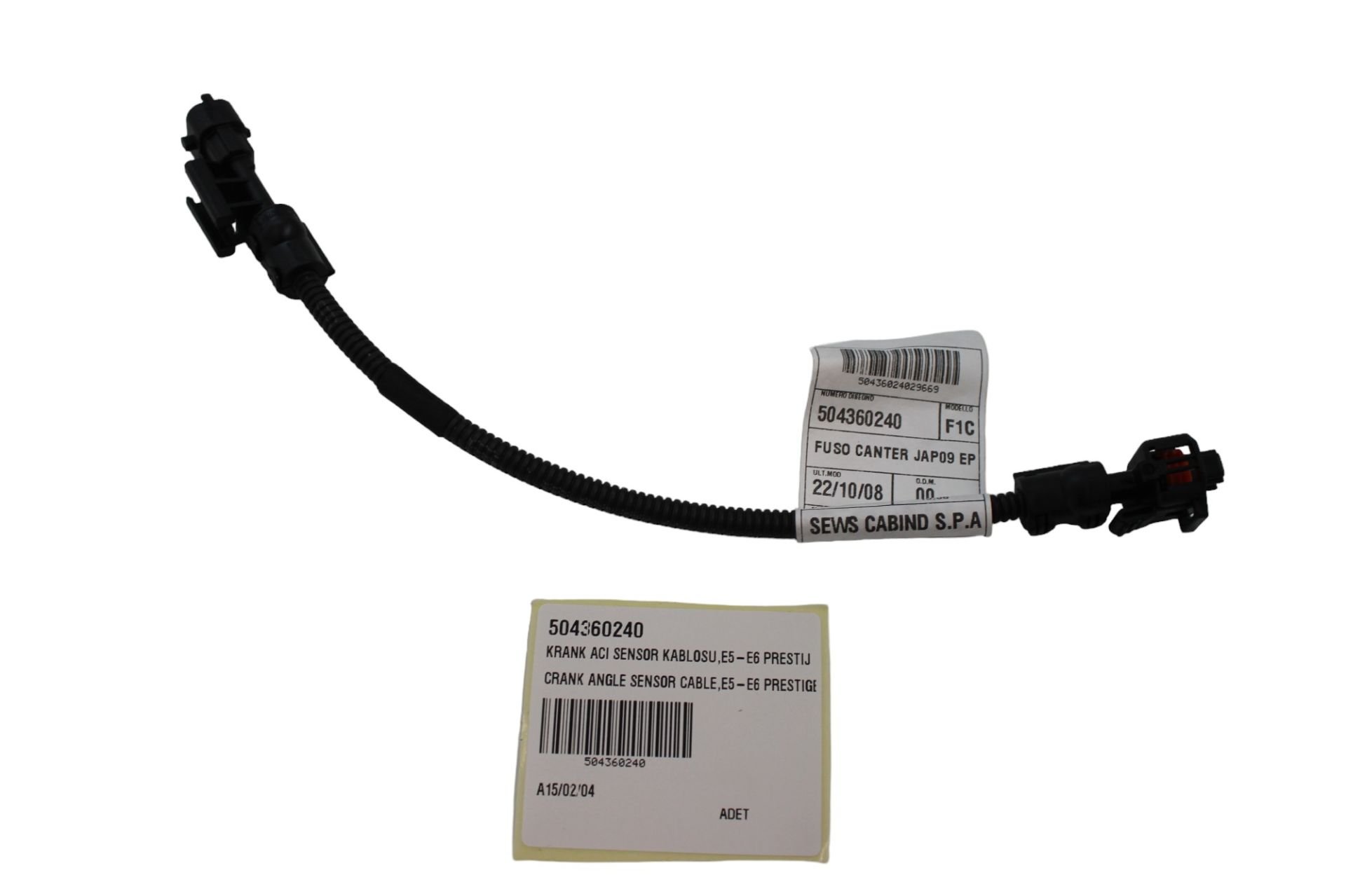 504360240-CRANK ANGLE SENSOR CABLE,E5-E6 PRESTIGE-Teps by Temsa