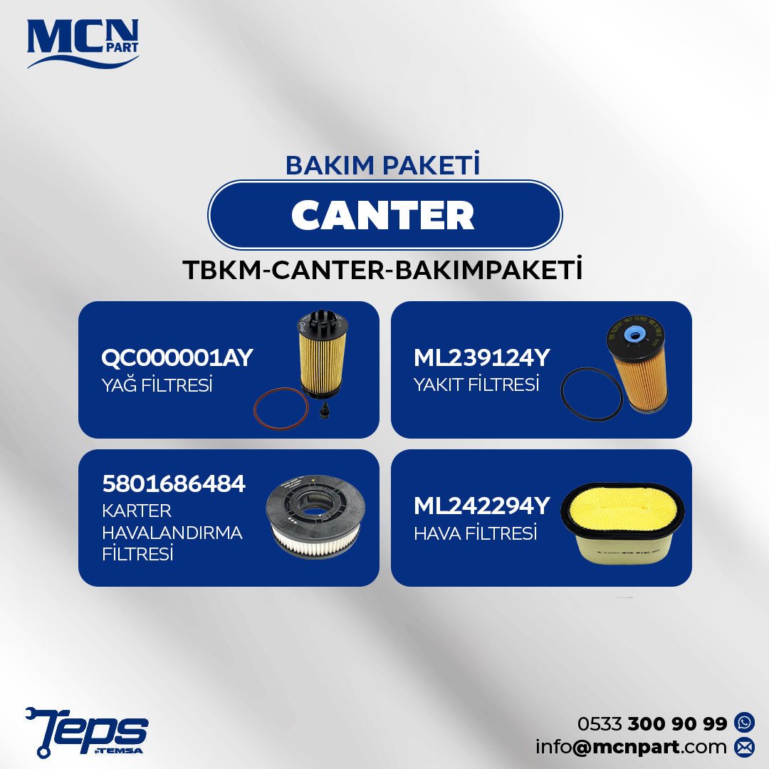 TBKM-CANTER-BAKIM PAKETİ