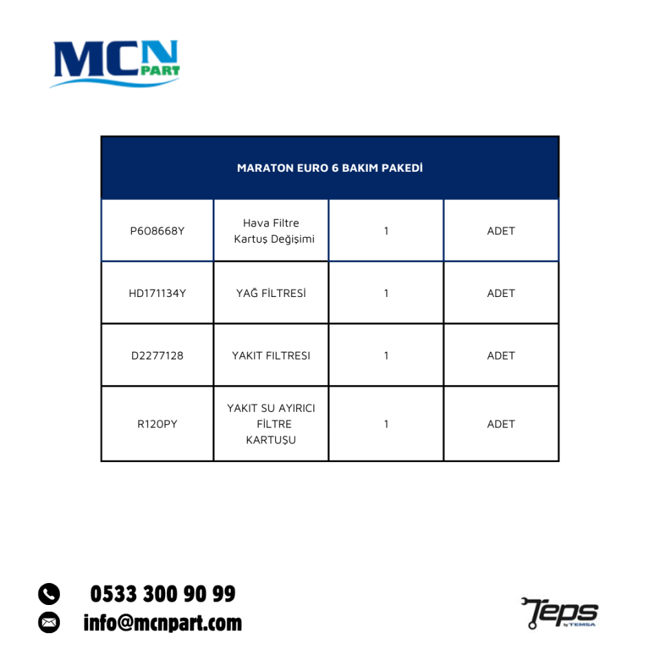 TBKM-MRTN-E6-STD PLATEAU STD MAINTENANCE PACKAGE_MARATON