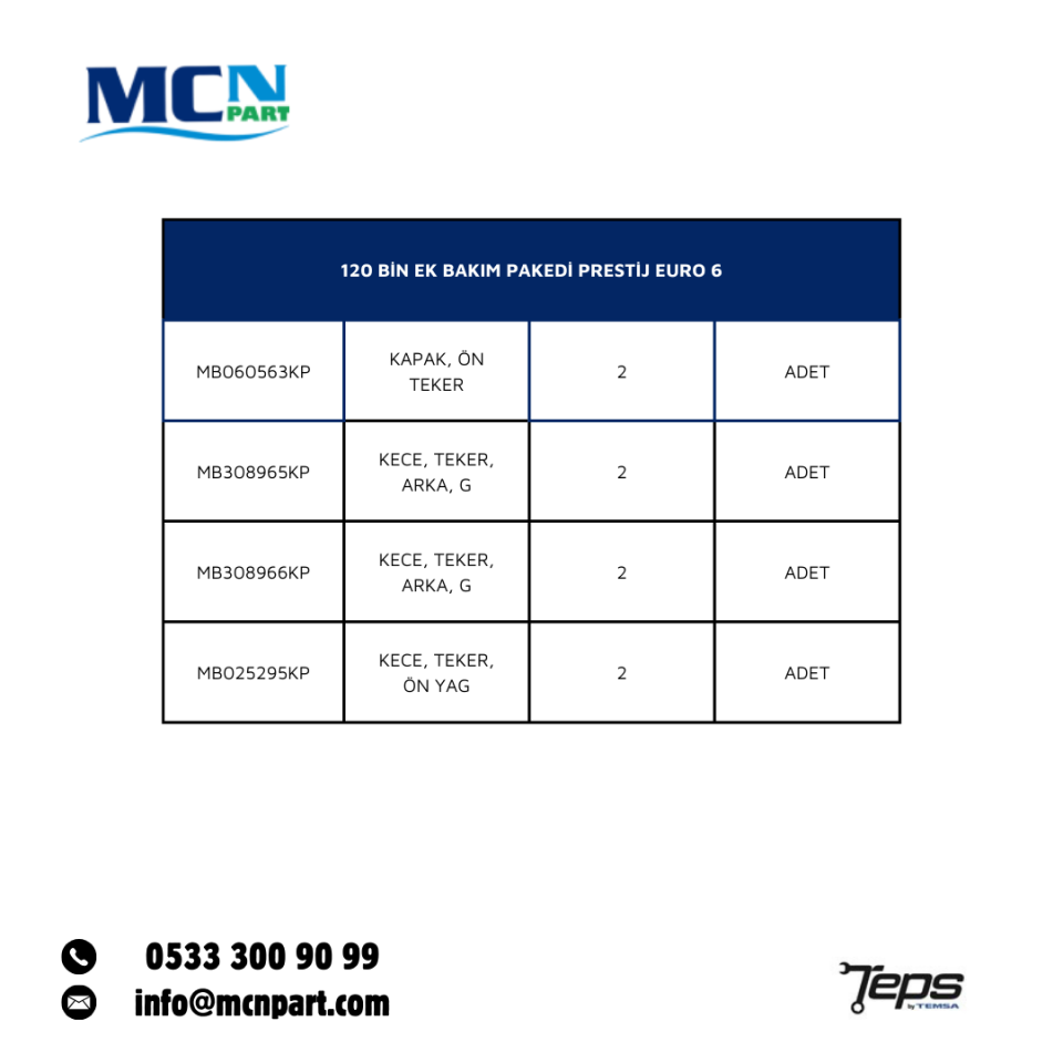 TBKM-PRSTJE6-120EK TRAY 120 THOUSAND ADDITIONAL CARE PACKAGE_PRESTIG E6